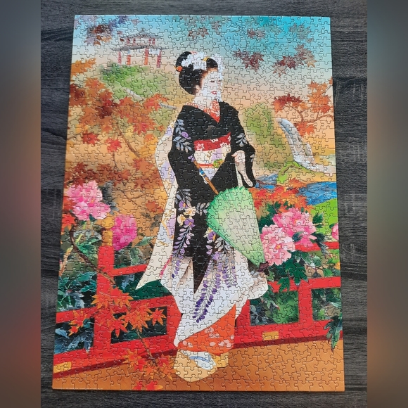 Eurographics Puzzle "Higasa" by Haruyo Morita 1000 Pieces - Picture 3 of 6